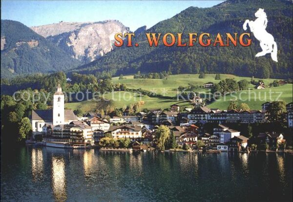 St Wolfgang Wolfgangsee Fliegeraufnahme