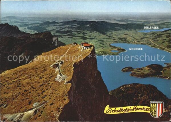 Schafberg Salzkammergut Fliegeraufnahme Gipfel Mondsee Zellerse