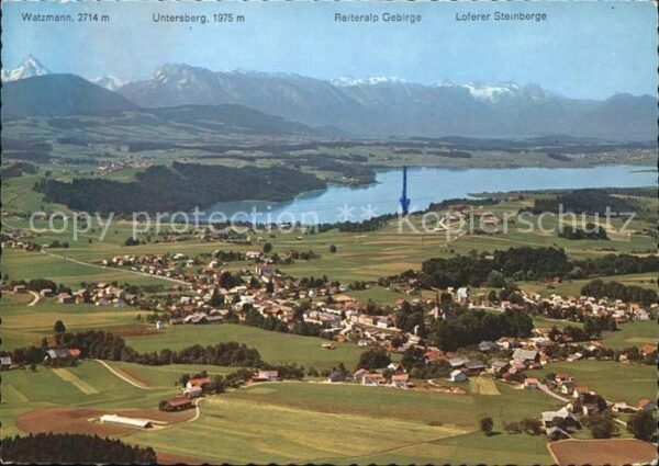 Watzmann Fliegeraufnahme See Untersberg Reiteral