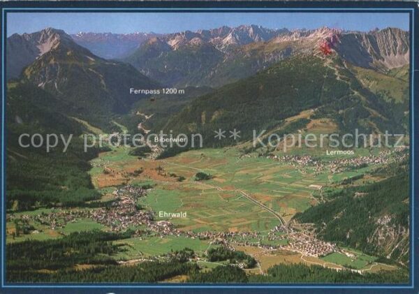 Lermoos Tirol Fliegeraufnahme Zugspitztalkessel