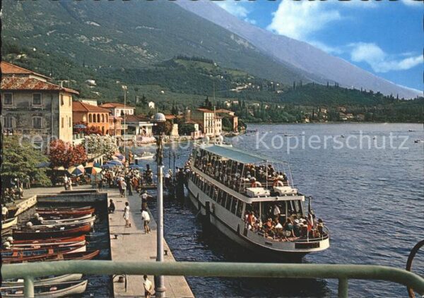 Malcesine Lago di Garda Lago di Garda Schiff Landungsbrücke