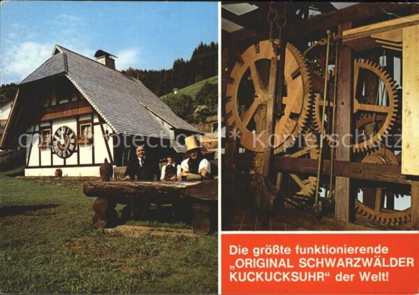 Schonach Schwarzwald Weltgrößtes Holzräderwerk mit Kuckucksr