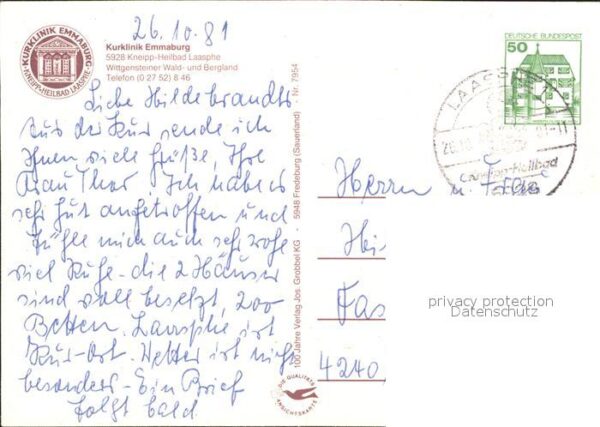 Laasphe Kurklinik Emmaburg – Bild 2