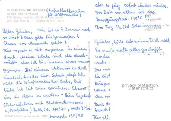 Sasbachwalden SanatoriumDr. Wagner – Bild 2