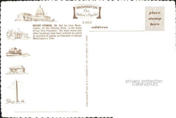 Mount Vernon Virginia Home of First President George Washingt – Bild 2