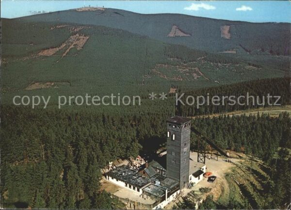 Braunlage Fliegeraufnahme Wurmbergschanze mit Aus
