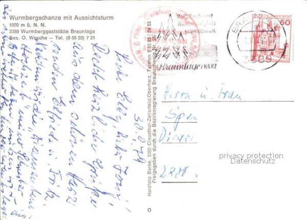 Braunlage Fliegeraufnahme Wurmbergschanze mit Aus – Bild 2