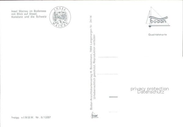 Insel Mainau Fliegeraufnahme mit Staad Konstanz – Bild 2