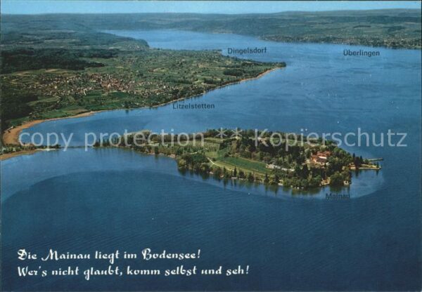 Insel Mainau Fliegeraufnahme