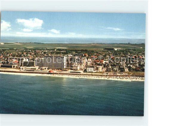 Westerland Sylt Fliegeraufnahme mit Strand