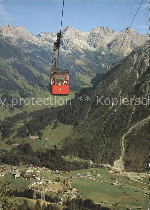 Seilbahn Walmendingerhorn Mittelberg Hammerspitz