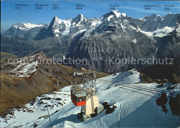 Seilbahn Schilthorn Mürren Berner Oberland