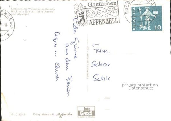 Seilbahn Wasserauen-Ebenalp Kamor Hoher Kasten A – Bild 2