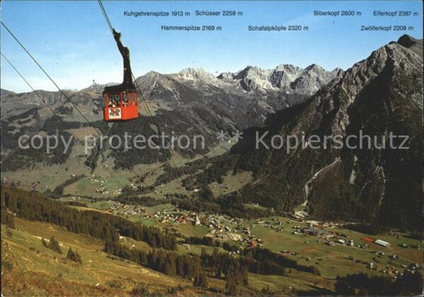 Seilbahn Walmendingerhorn Kleinwalsertal Mittelb