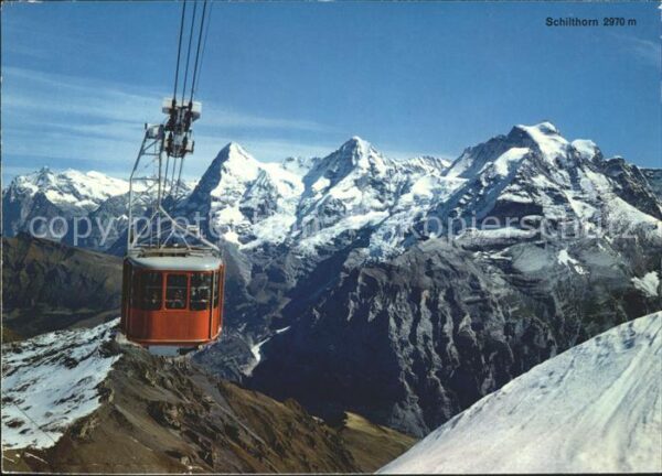 Seilbahn Schilthorn Mürren Eiger Mönch Jungfrau