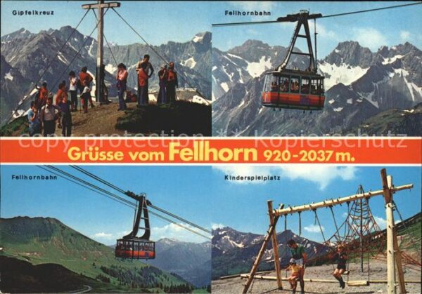 Seilbahn Fellhorn Oberstdorf Gipfelkreuz Kinders