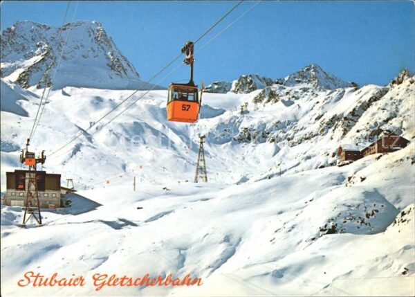 Seilbahn Stubaier Gletscherbahn Mittelstation Fe