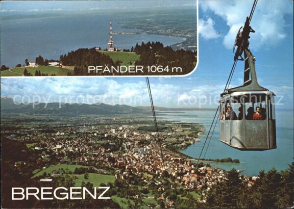 Seilbahn Pfänder Bregenz am Bodensee Pfändergipf