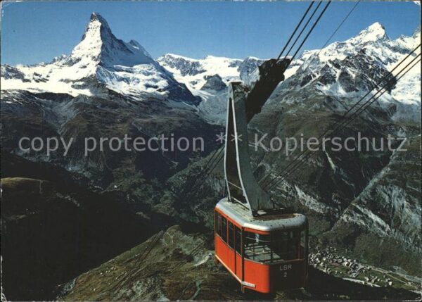 Seilbahn Rothorn Zermatt Matterhorn