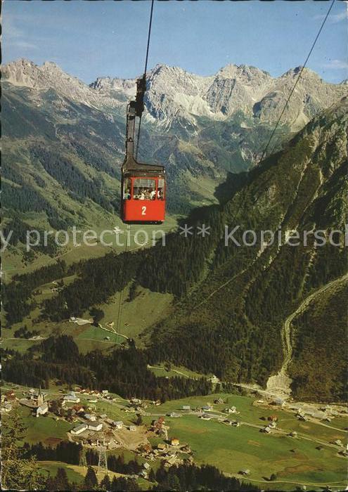 Seilbahn Walmendingerhorn Mittelberg Hammerspitz