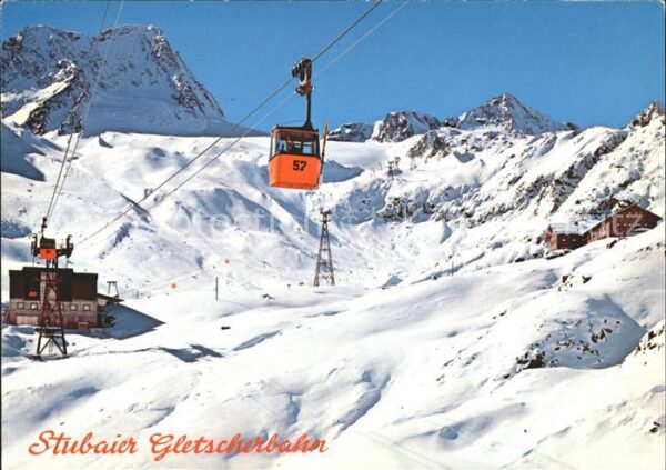 Seilbahn Stubaier Gletscherbahn Dresdner Hütte S