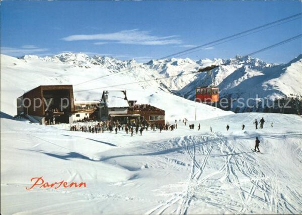 Seilbahn Davos-Parsenn Parsennhütte Silvrettagru