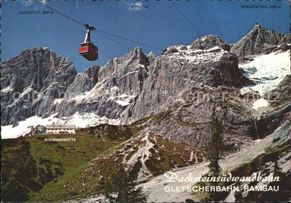 Seilbahn Dachsteinsüdwand Ramsau Dachstein Bergs