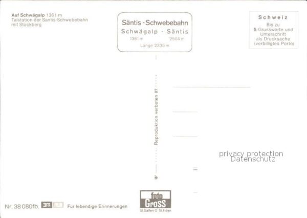 Seilbahn Schwägalp Talstation Stockberg – Bild 2