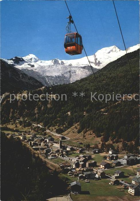 Seilbahn Kreuzboden Saas-Grund Wallis Allalin Al
