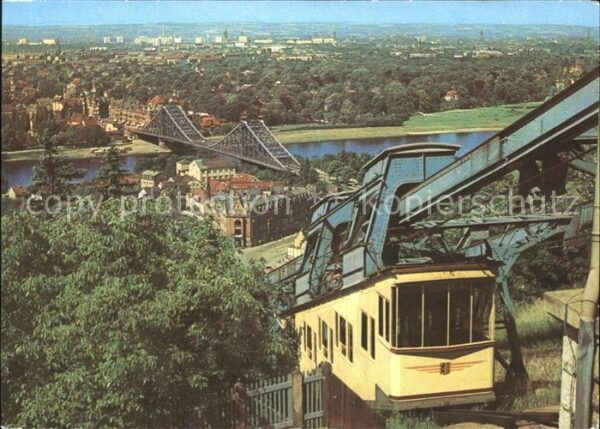 Zahnradbahn Dresden Loschwitzer Brücke Blaues Wunde