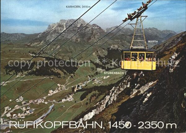 Seilbahn Rüfikopf Lech am Arlberg Stubenbach War
