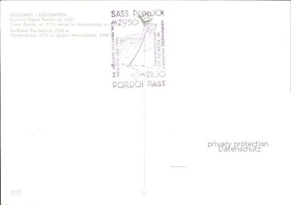 Seilbahn Pordoipass Passo Pordoi Dolomiten – Bild 2
