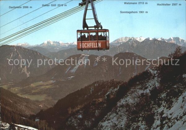 Seilbahn Hochfelln Sonntagshorn Watzmann Hoher G