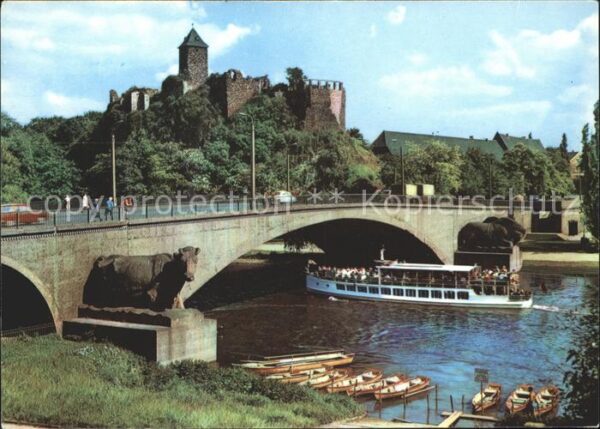 Motorschiffe Halle Saale Burg Giebichenstein