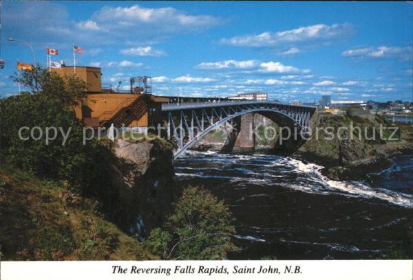 Bruecken Bauwerke Reversing Falls Rapids Saint John