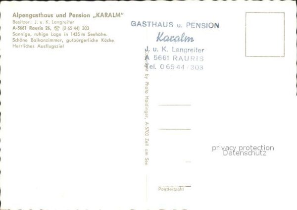 Rauris Alpengasthaus-Pension Karalm – Bild 2