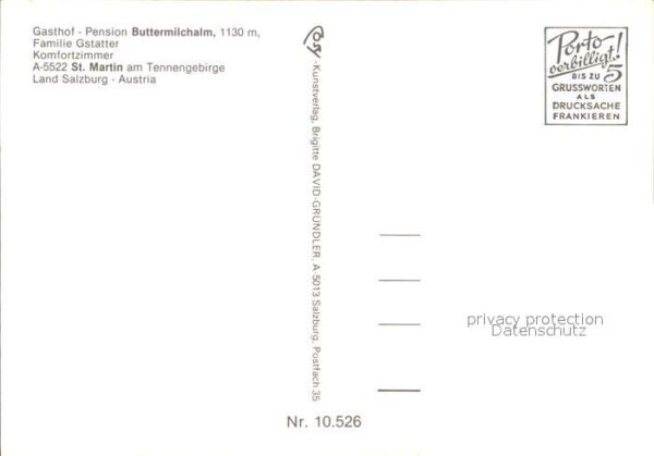 St Martin Tennengebirge Gasthof-Pension Buttermilchalm – Bild 2