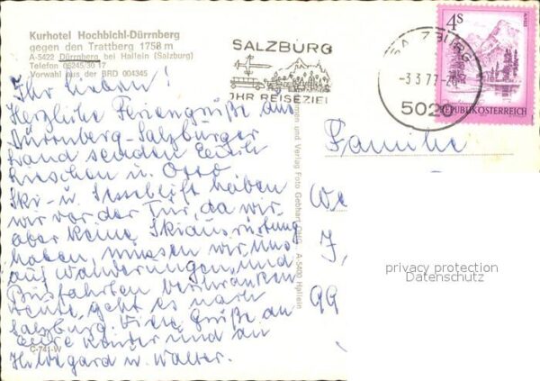 Duerrnberg Hallein Kurhotel Hochbichl-Dürrnberg Trattberg – Bild 2