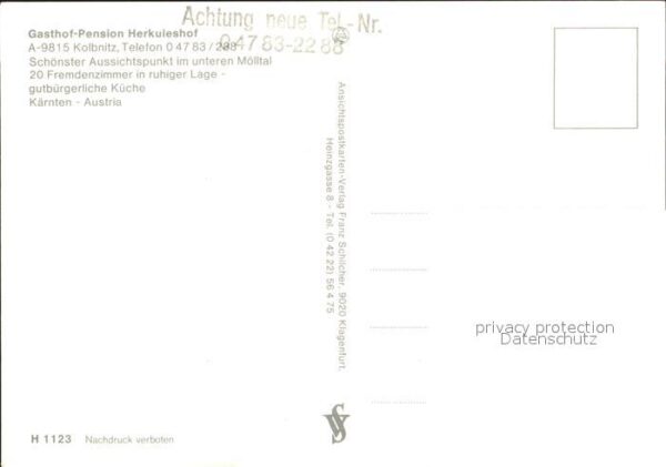 Kolbnitz Gasthof-Pension Herkuleshof – Bild 2