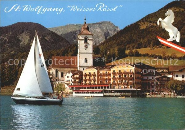 St Wolfgang Wolfgangsee Weisses Rössl Wolfgangsee Segelboot