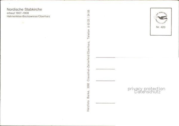 Hahnenklee-Bockswiese Harz Nordische Stabkirche – Bild 2