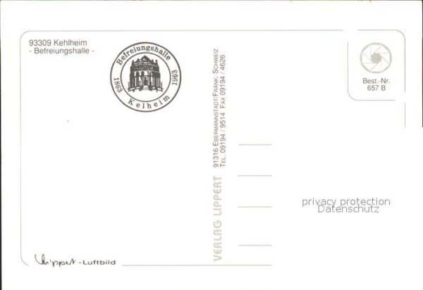 Kelheim Befreiungshalle Fliegeraufnahme – Bild 2