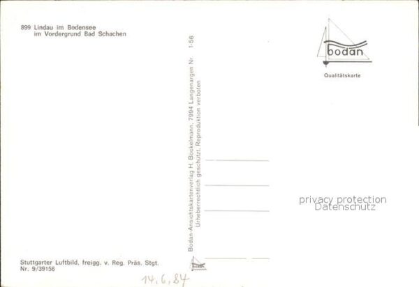 Lindau Bodensee Bad Schachen Fliegeraufnahme – Bild 2