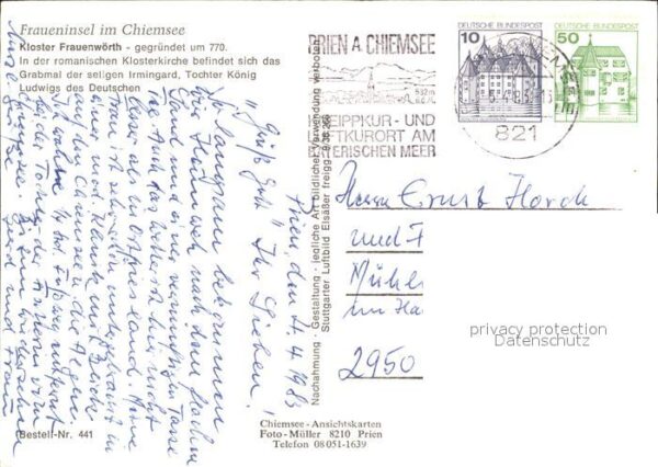 Fraueninsel Chiemsee Kloster Frauenwörth Fliegeraufnahme – Bild 2