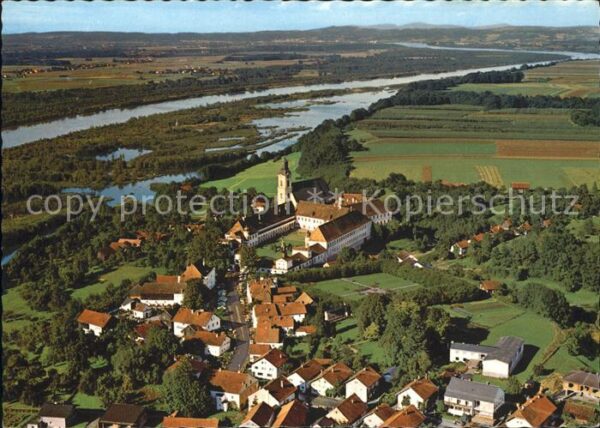 Reichersberg Inn Augustiner Chorherrnstift Fliegeraufnah