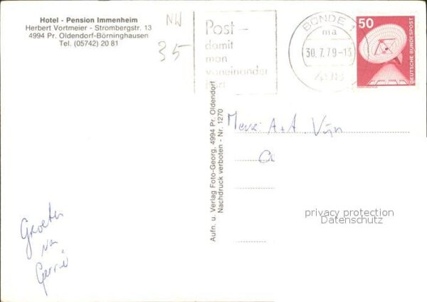Preussisch Oldendorf Börninghausen Hotel-Pension Immenheim – Bild 2
