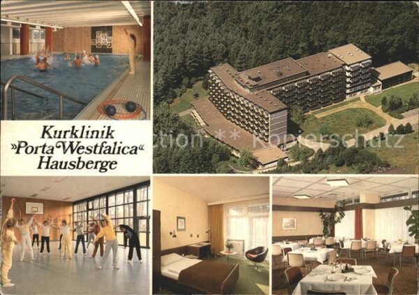 Hausberge Kurklinik Porta Westfalica Fliegeraufna