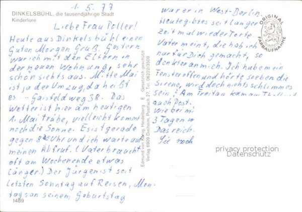 Dinkelsbuehl Kinderlore – Bild 2