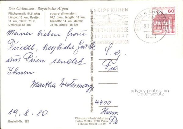 Chiemsee Bayerische Alpen Strassenkarte – Bild 2