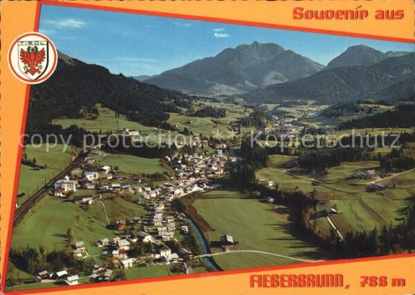 Fieberbrunn Tirol Fliegeraufnahme Rosenegg Schloss Bahnho